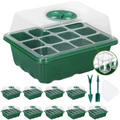 10 Packs Seed Tray  Starter Kit with Humidity Dome