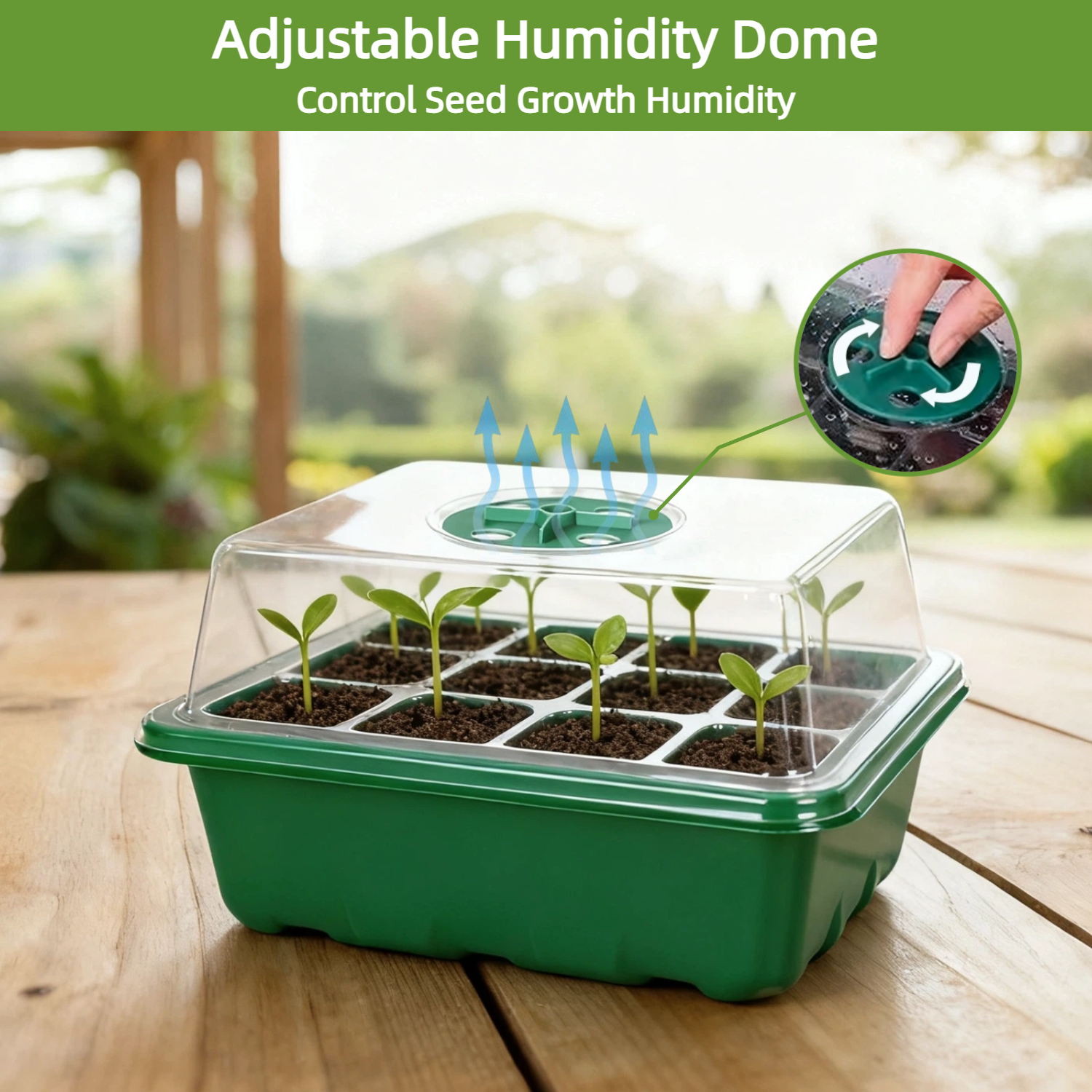 10 Packs Seed Tray  Starter Kit with Humidity Dome