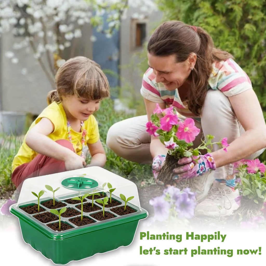 10 Packs Seed Tray  Starter Kit with Humidity Dome