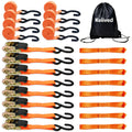 8PK Ratchet Tie Down Straps