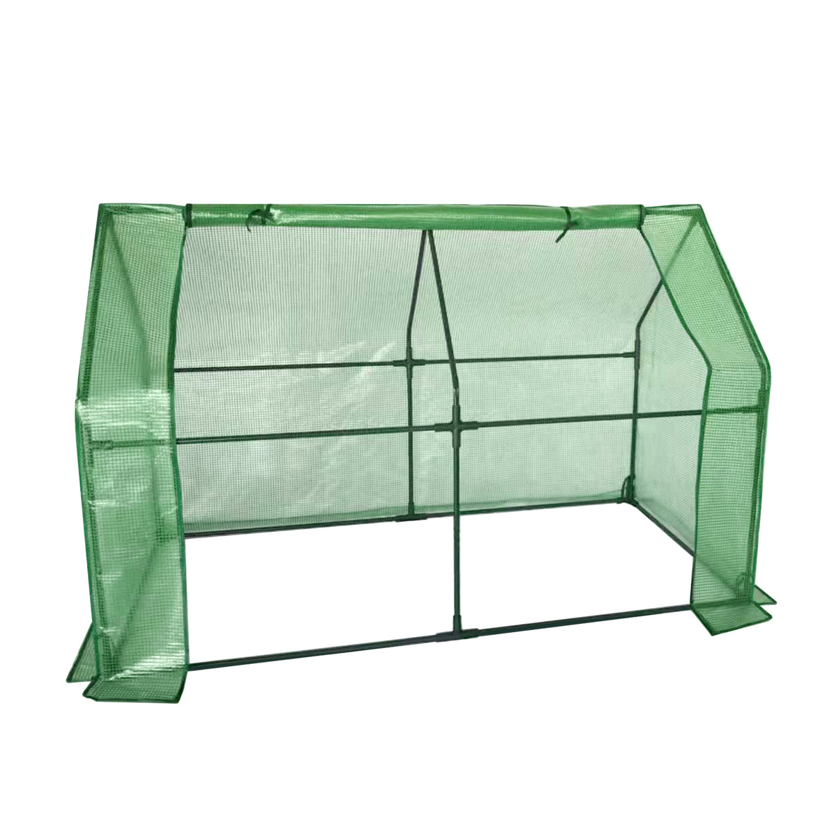 Portable Cold Frame Greenhouse with Green PE Cover
