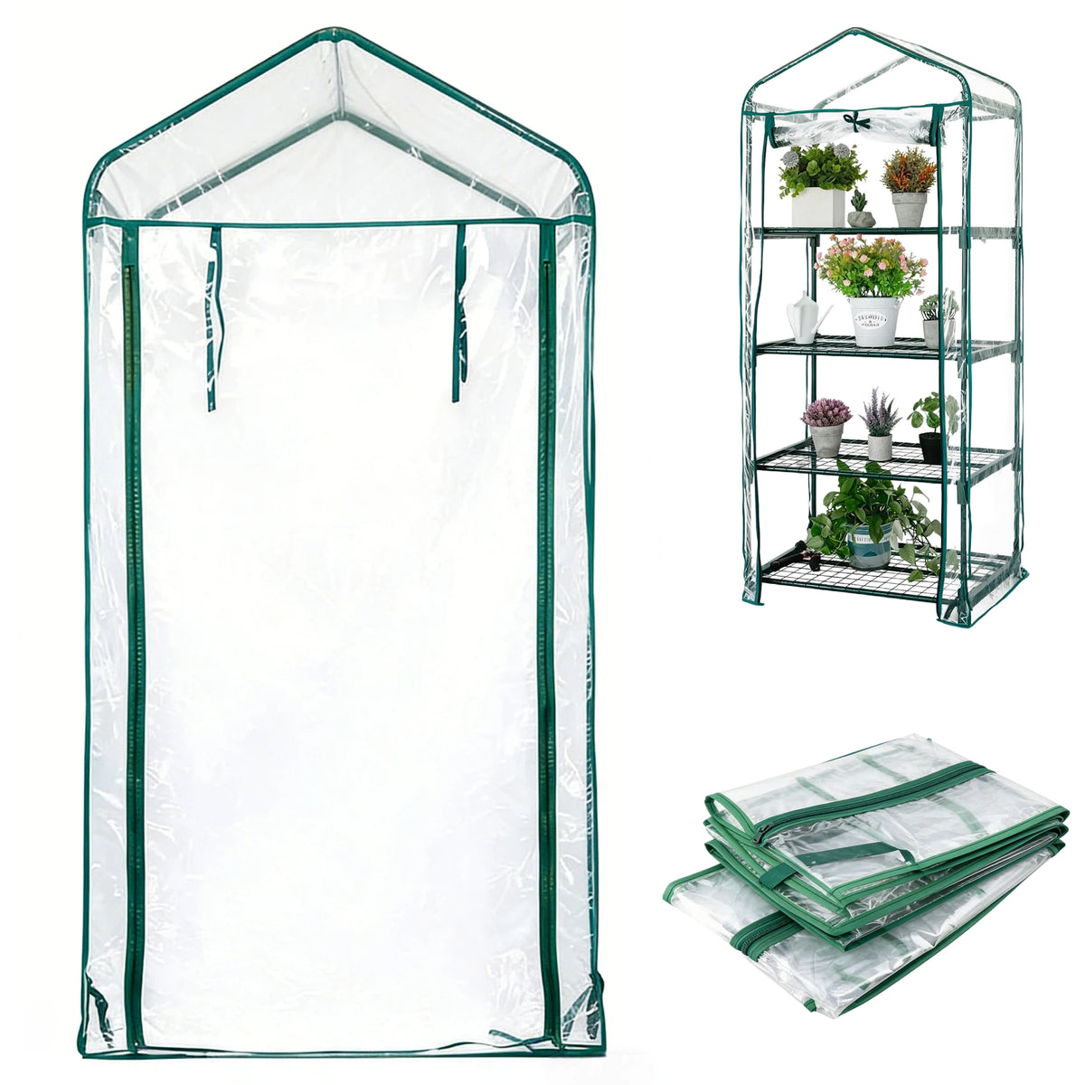 4 Tier PVC Greenhouse Cover - (Frame NOT Include)
