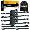 Retractable Ratchet Straps (4-Pack)