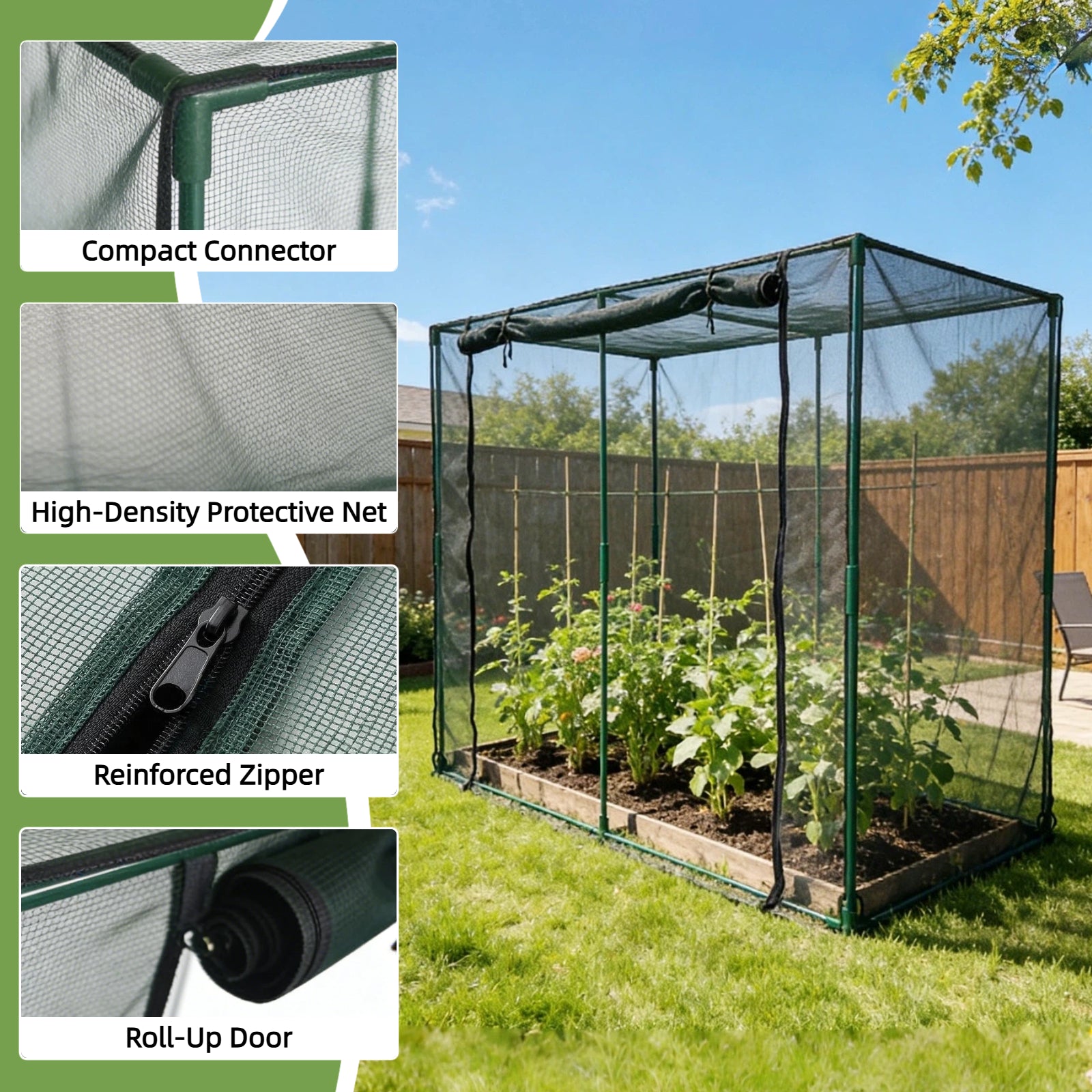 Heavy Duty Steel Frame Crop Cage