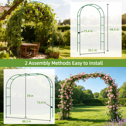 12.5mm Metal Garden Arch Trellis for Climbing Plants