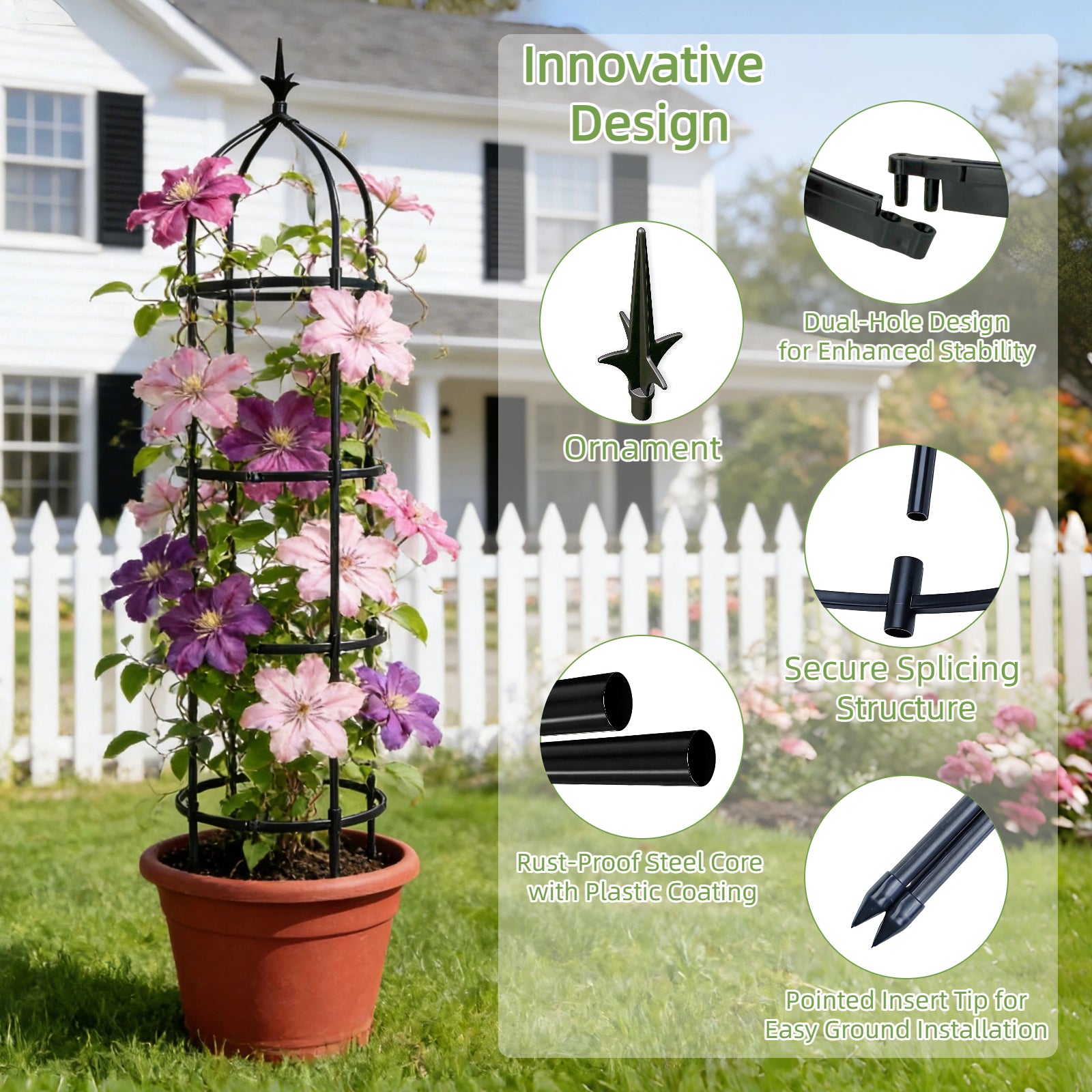 Garden Obelisk Trellis for Climbing Plants