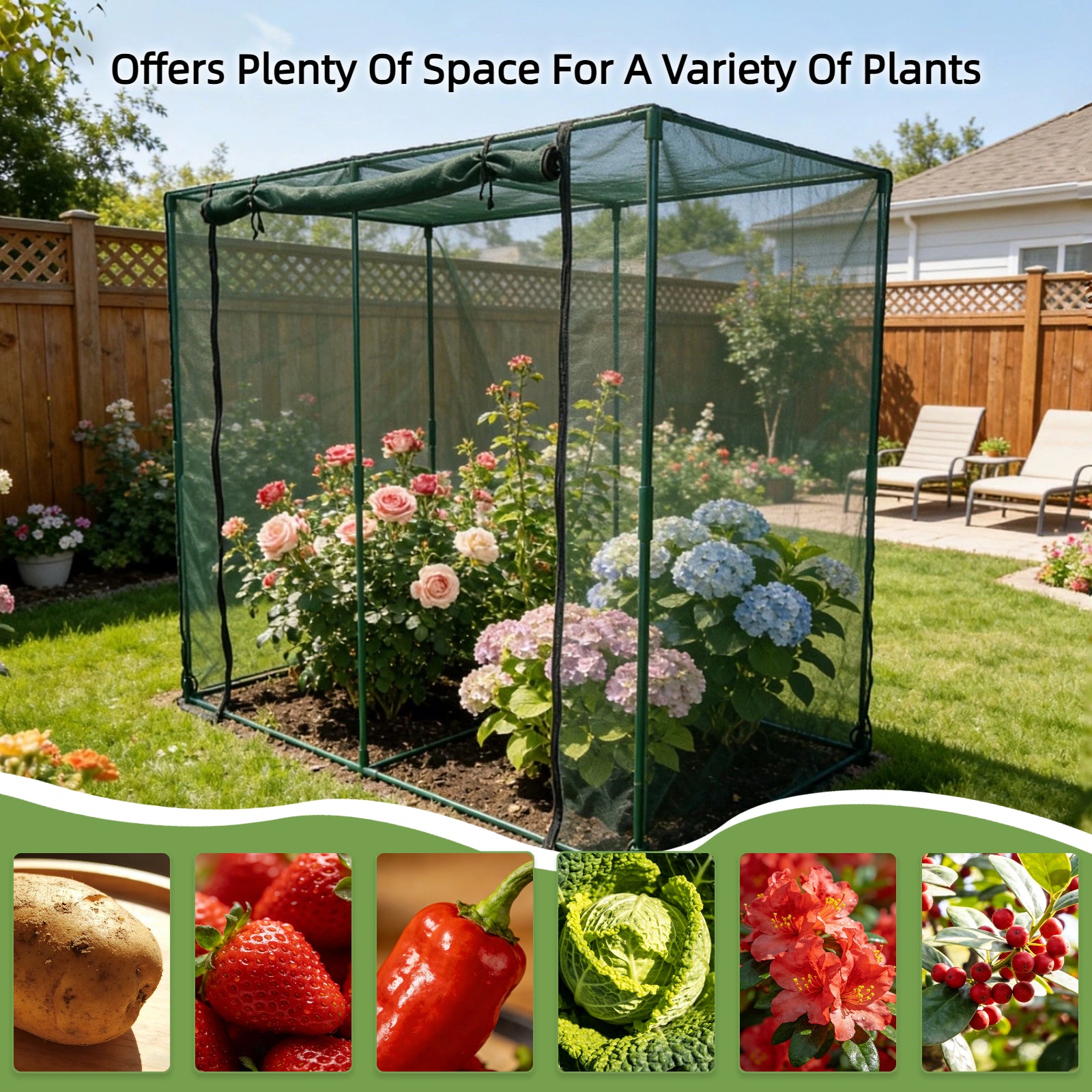 Heavy Duty Steel Frame Crop Cage
