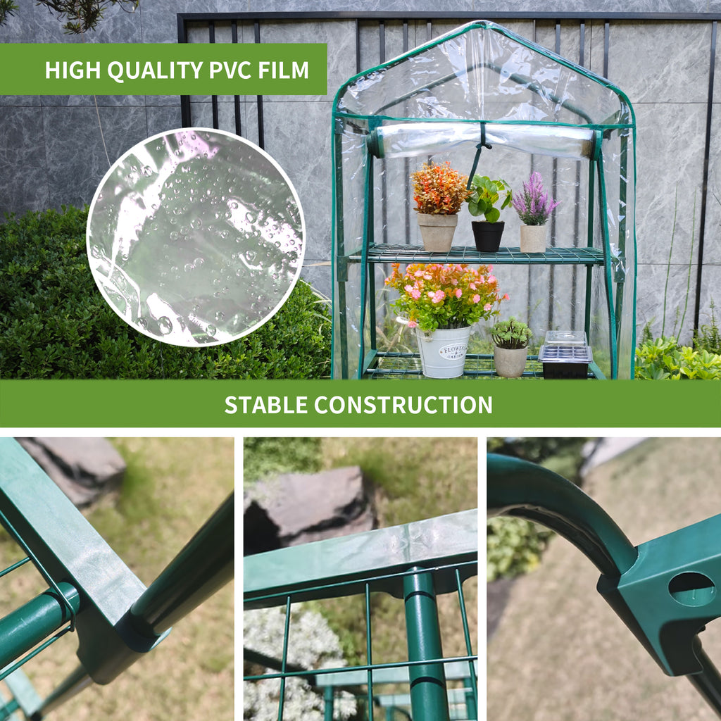 4 Tier PVC Mini Greenhouse for Indoor Outdoor