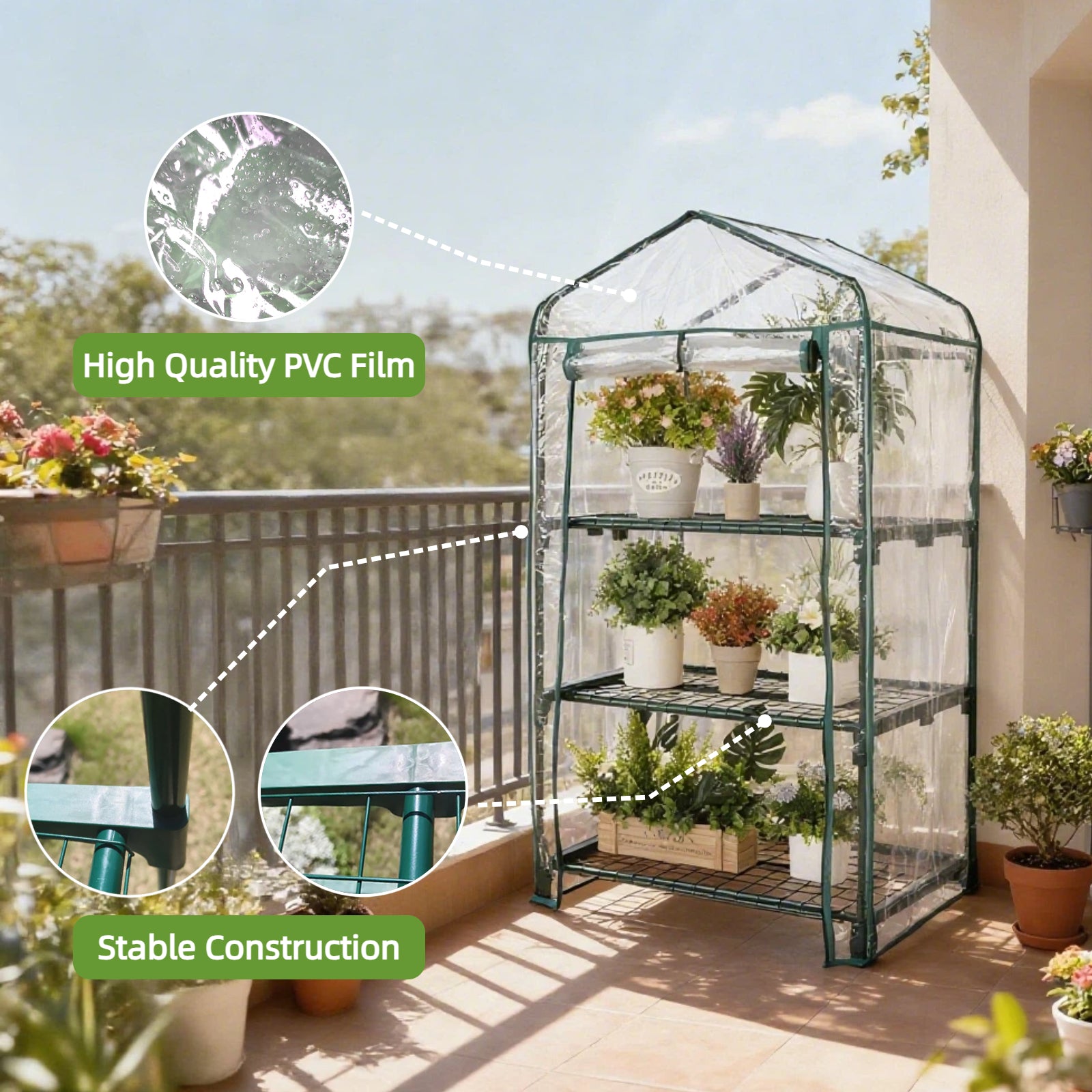 3 Tier PVC Mini Greenhouse