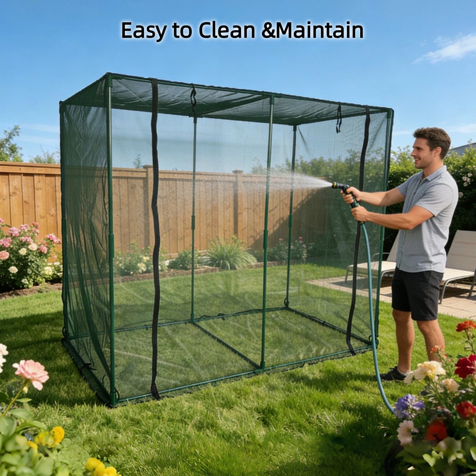 Heavy Duty Steel Frame Crop Cage