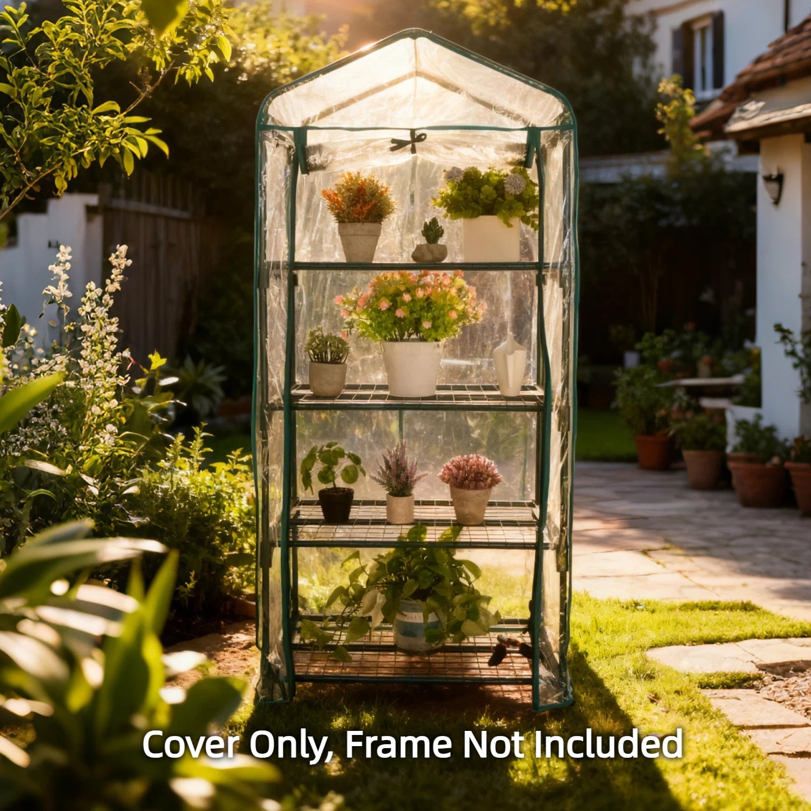 4 Tier PVC Green House Cover - (Frame NOT Include)