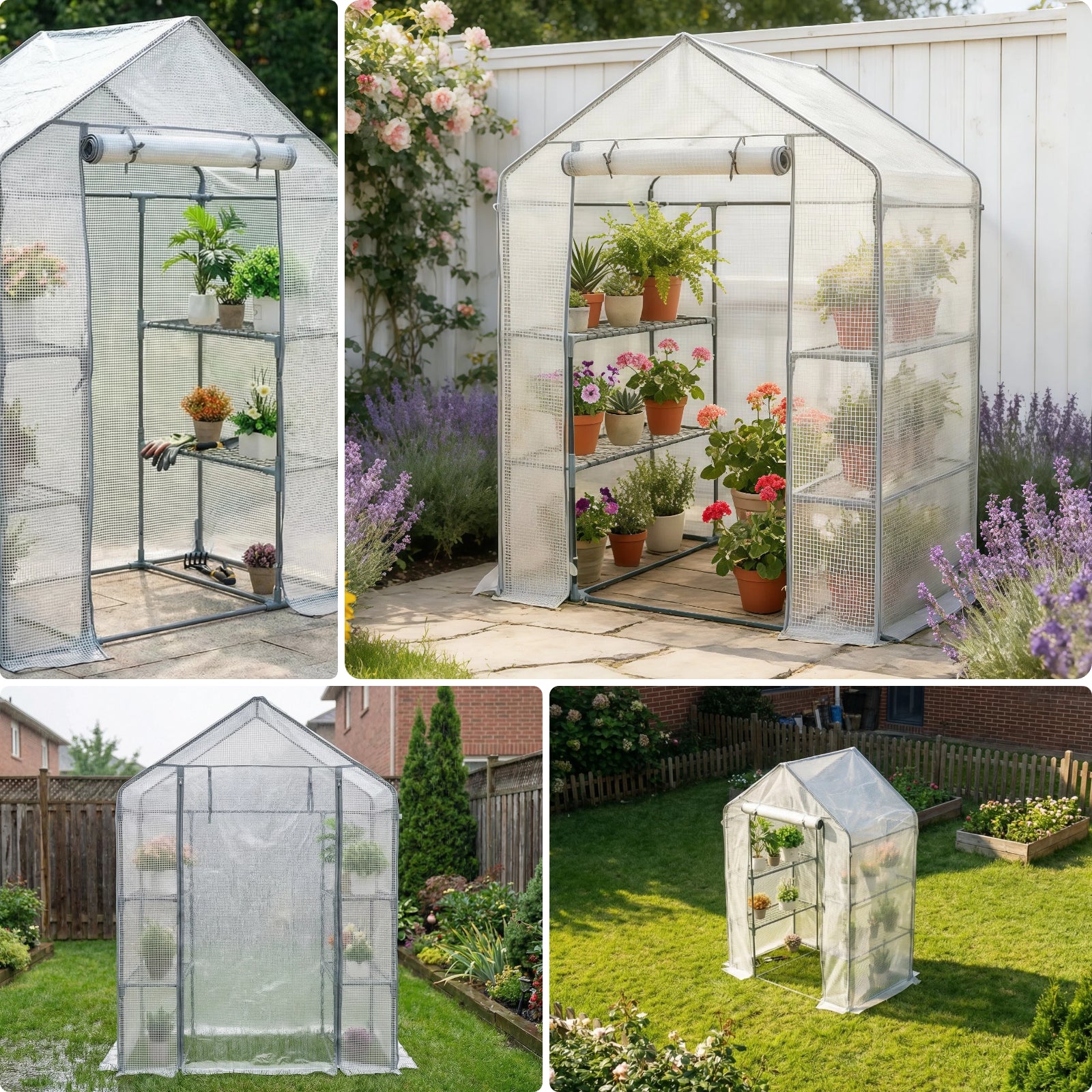 Heavy Duty Outdoor Walk-in Greenhouse
