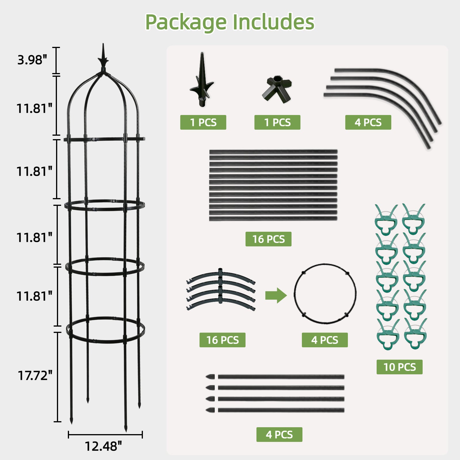 Garden Obelisk Trellis for Climbing Plants