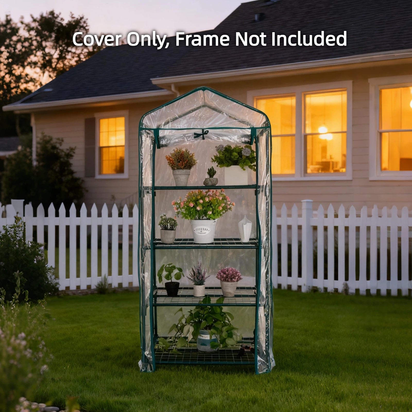 4 Tier PVC Green House Cover - (Frame NOT Include)