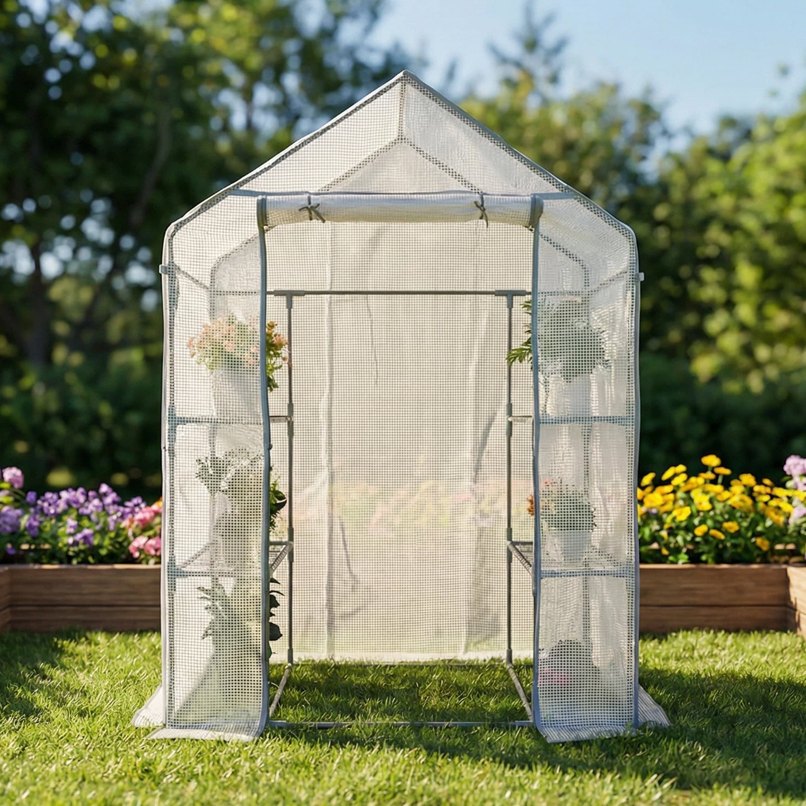 Heavy Duty Outdoor Walk-in Greenhouse